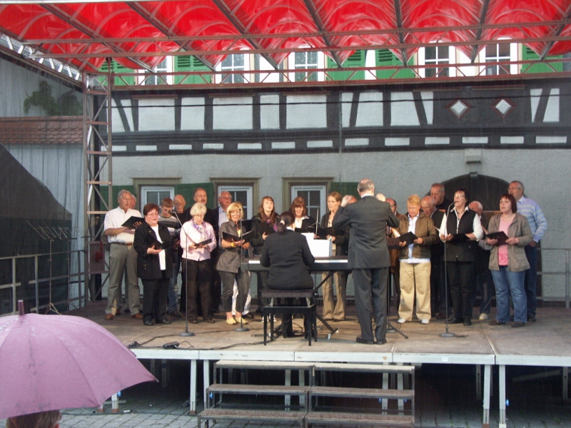 07.06.2009: Chor beim Maifest in Zwingenberg